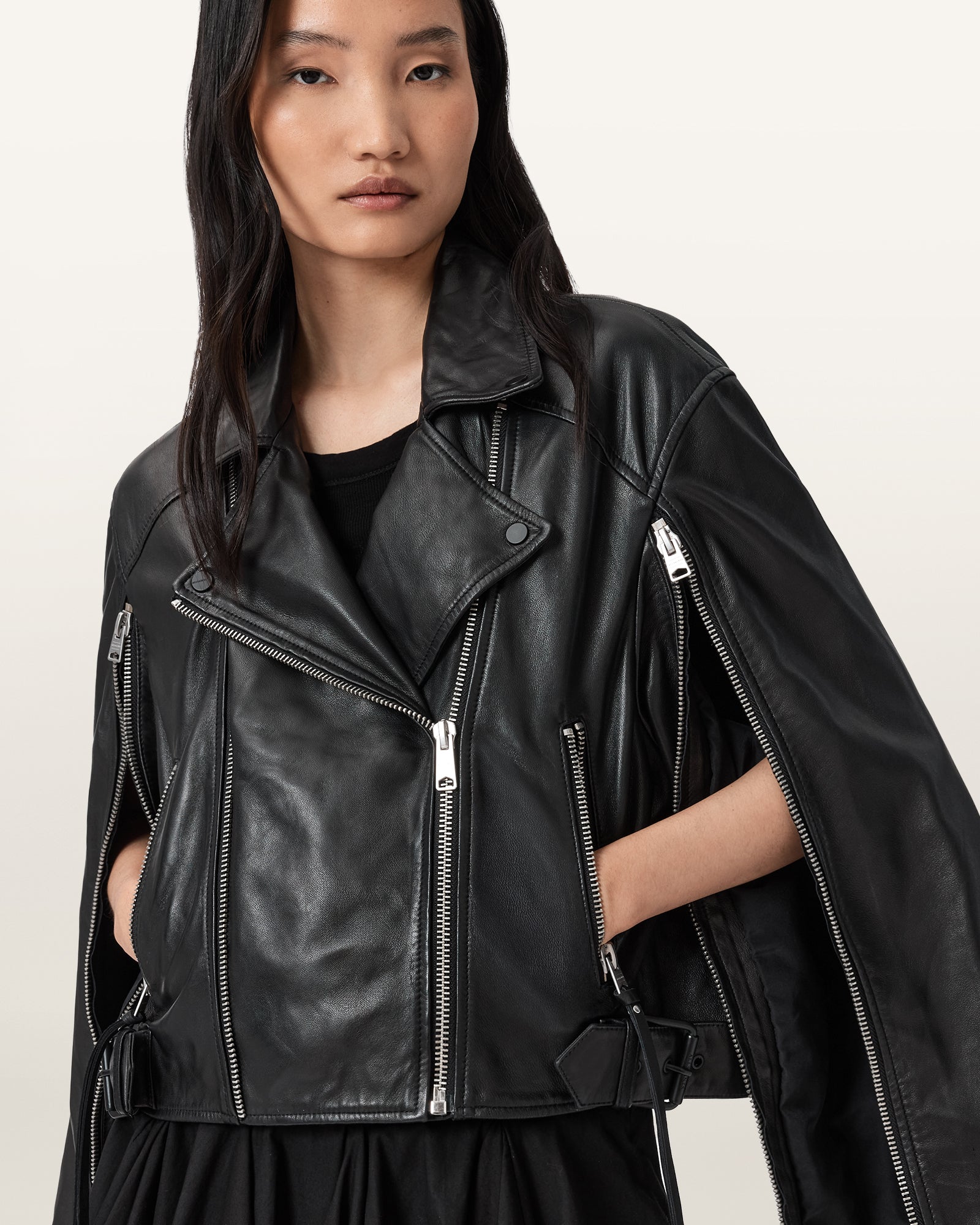 Masone Leather Biker Jacket